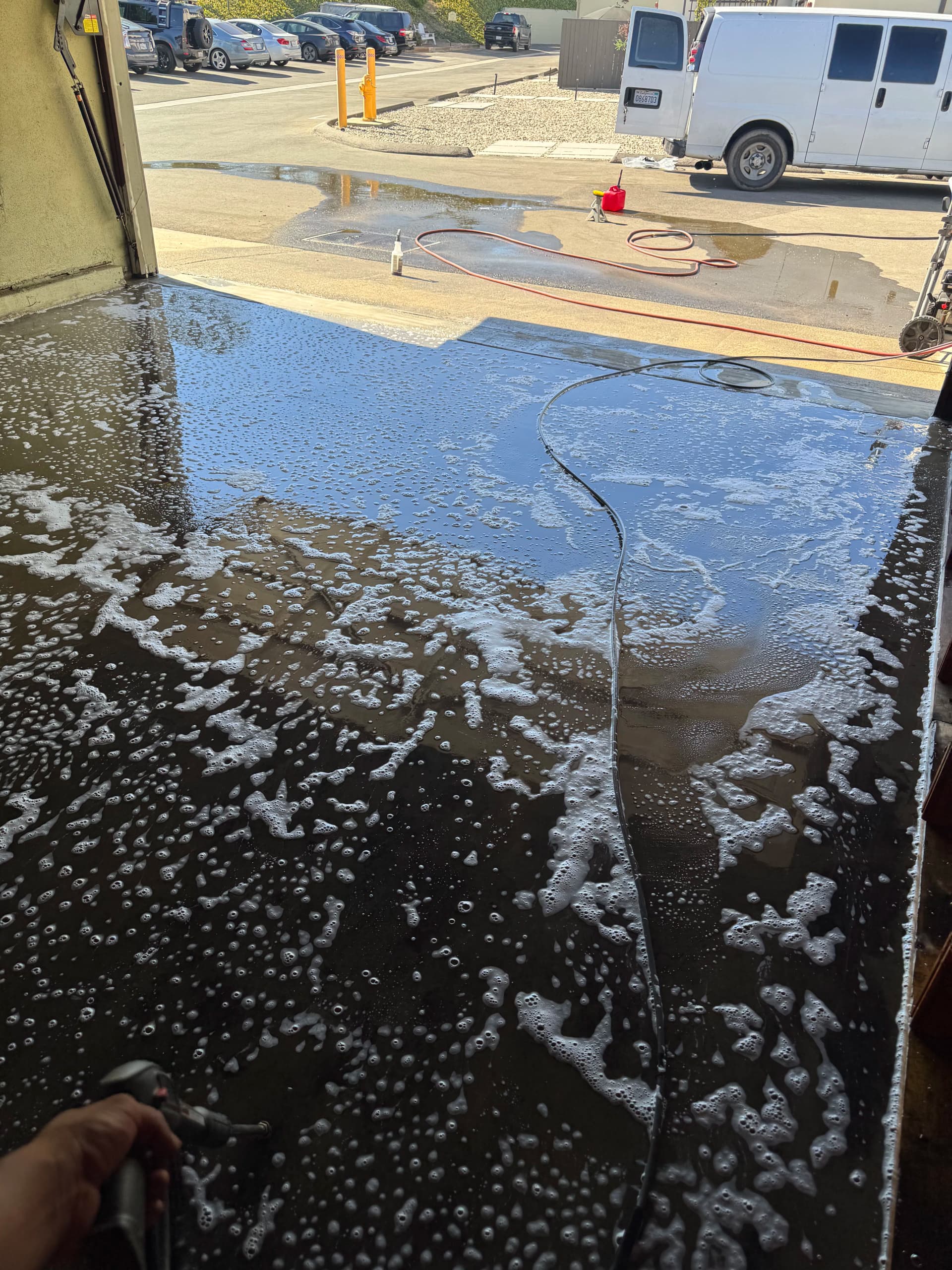 Gallery photos for Garage Floor Pressure Wash in Malibu Done Right: Image #1