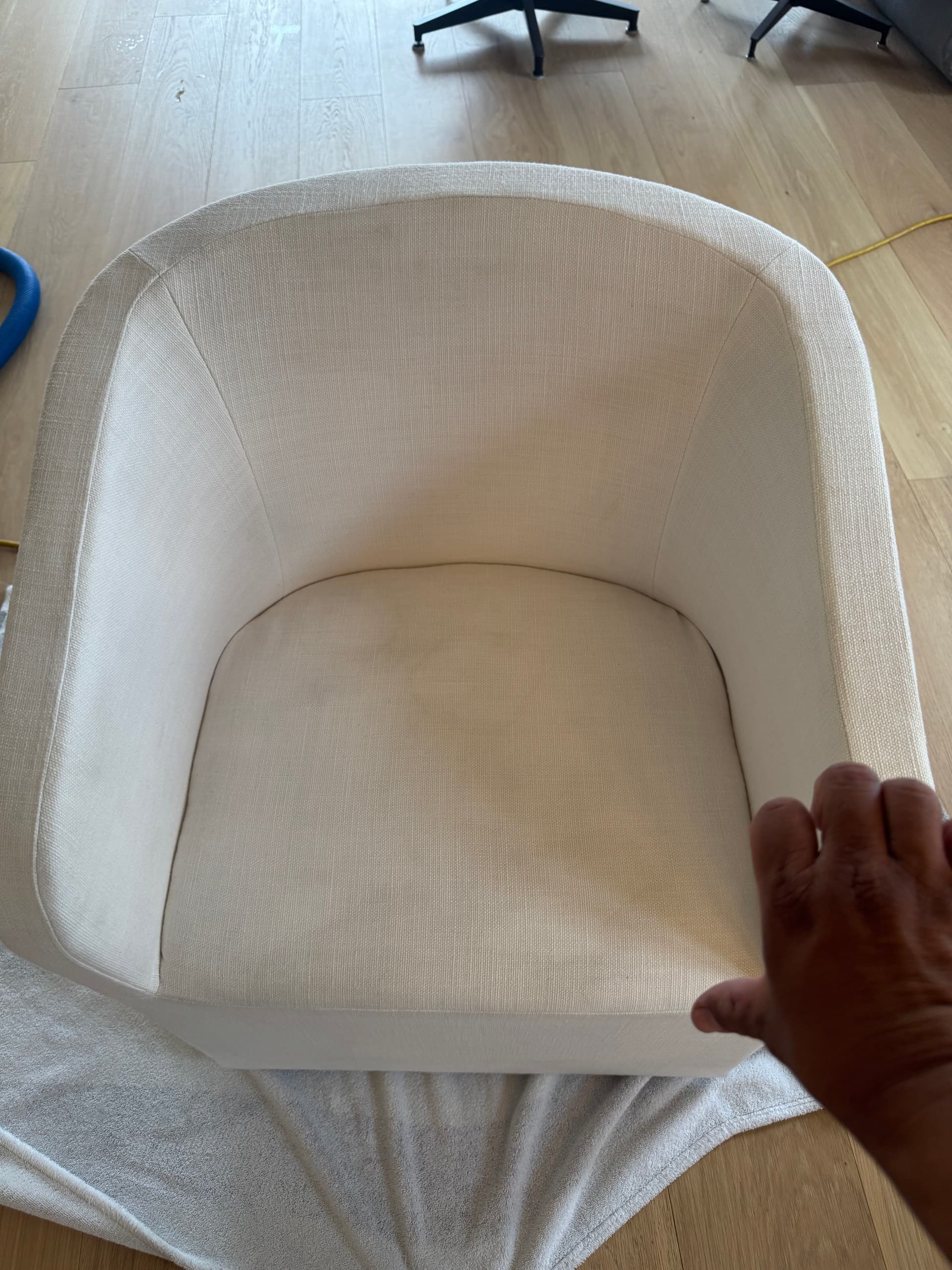 White Chair Upholstery Cleaning Done Right in Ontario image