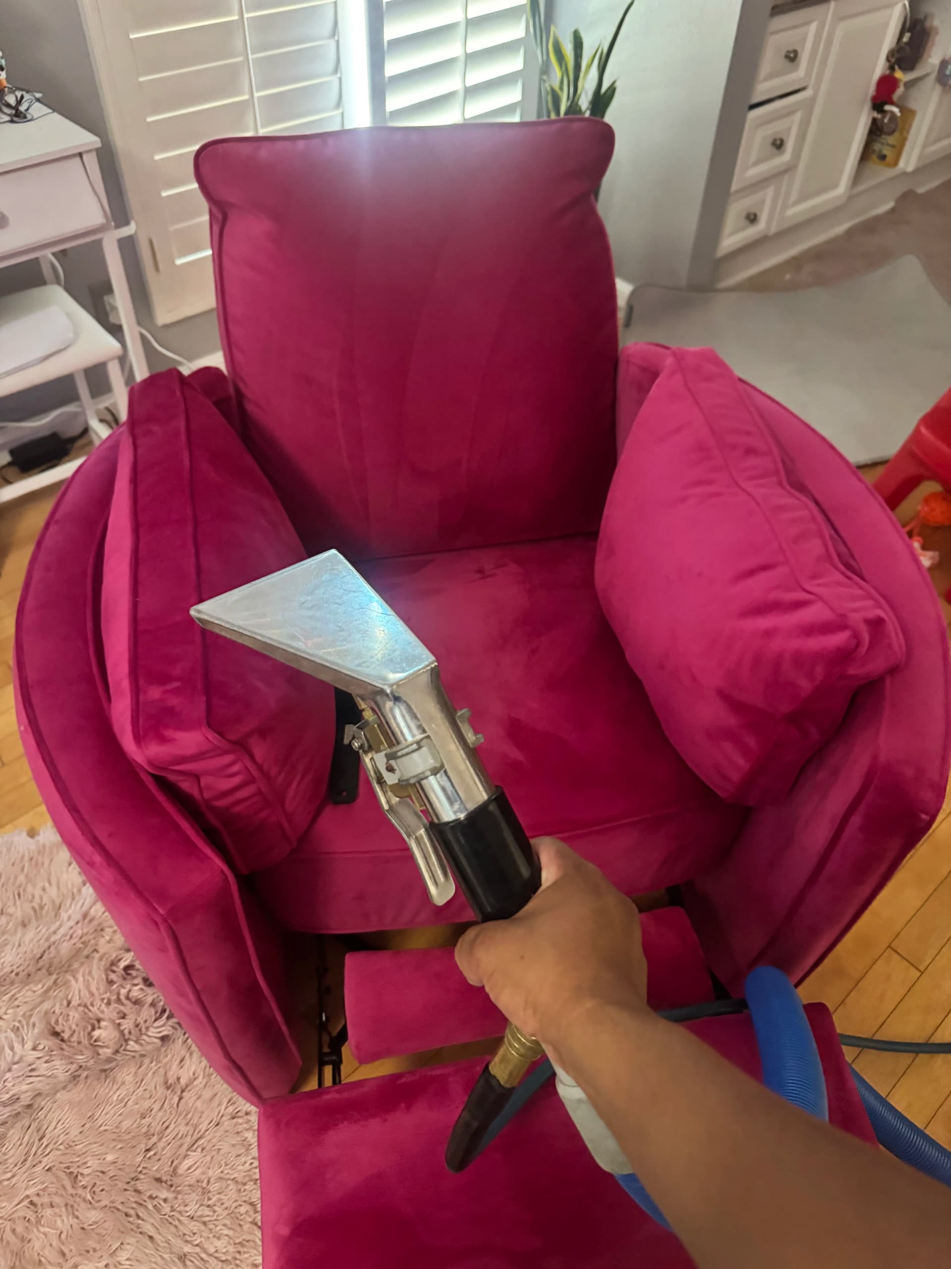 Velvet Chair Upholstery Cleaning in Van Nuys image