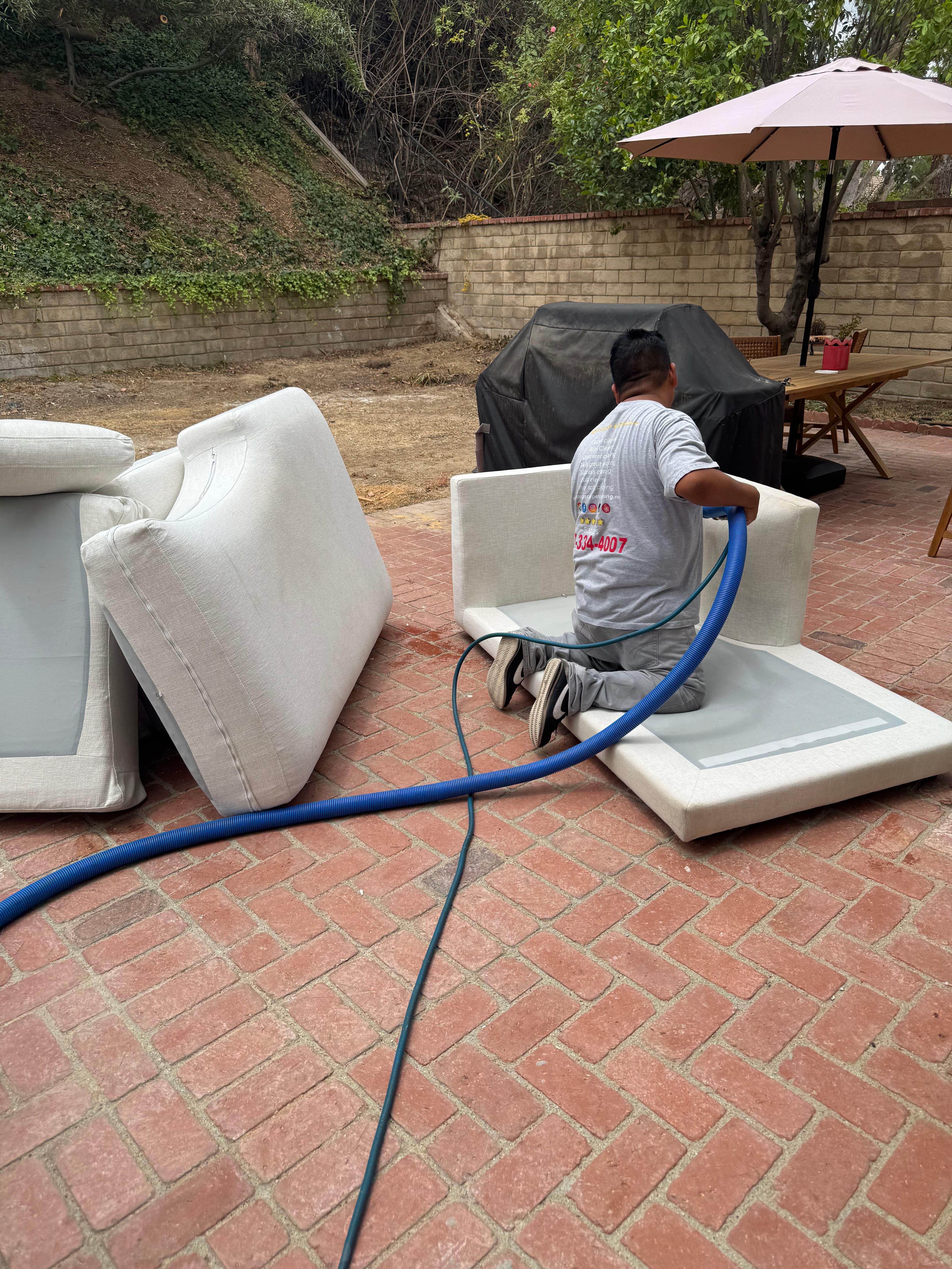 Project Patio Sofa Cushions Cleaned and Looking Fresh in Van Nuys image