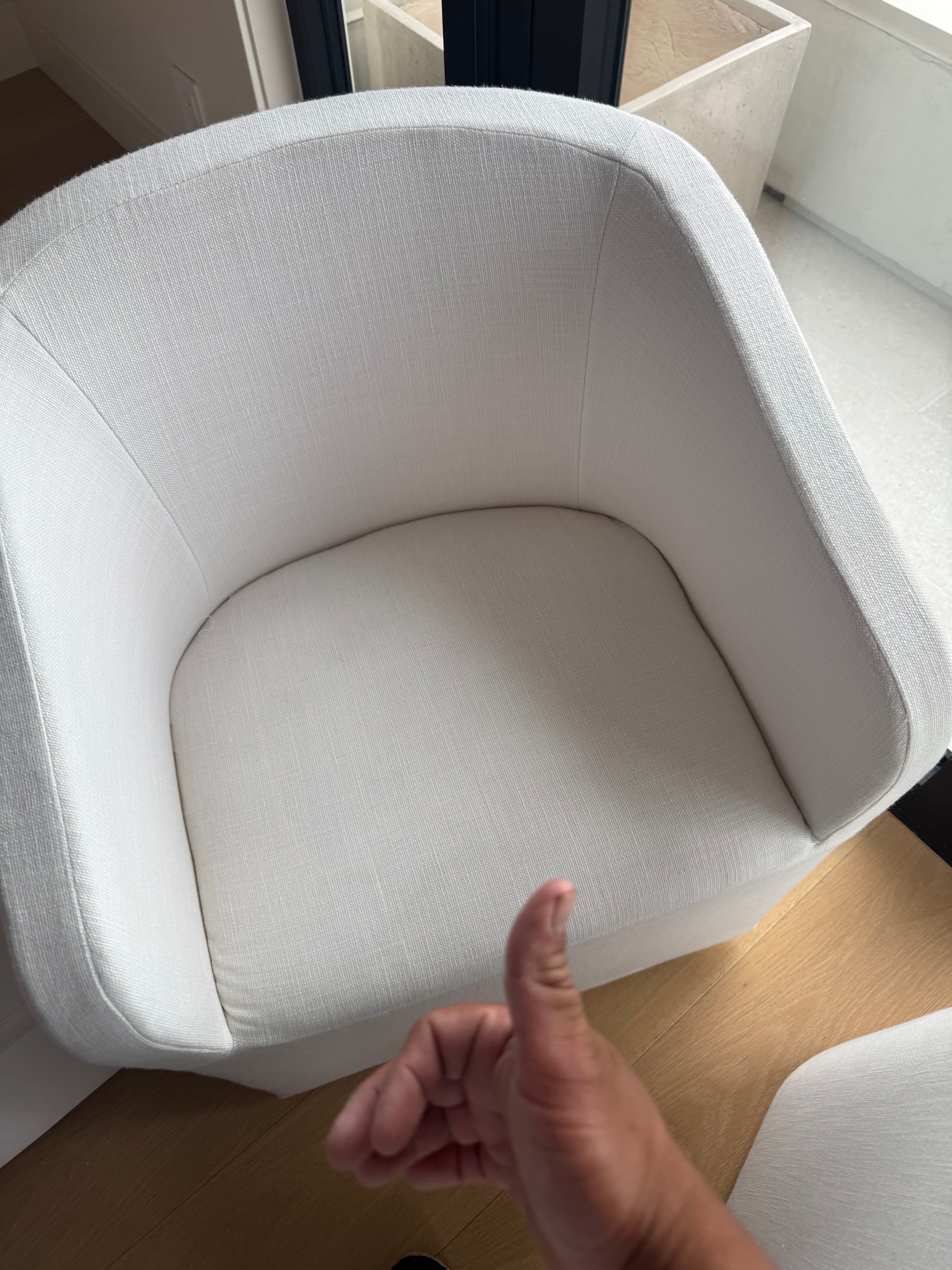 Gallery photos for White Chair Upholstery Cleaning Done Right in Ontario: Image #1