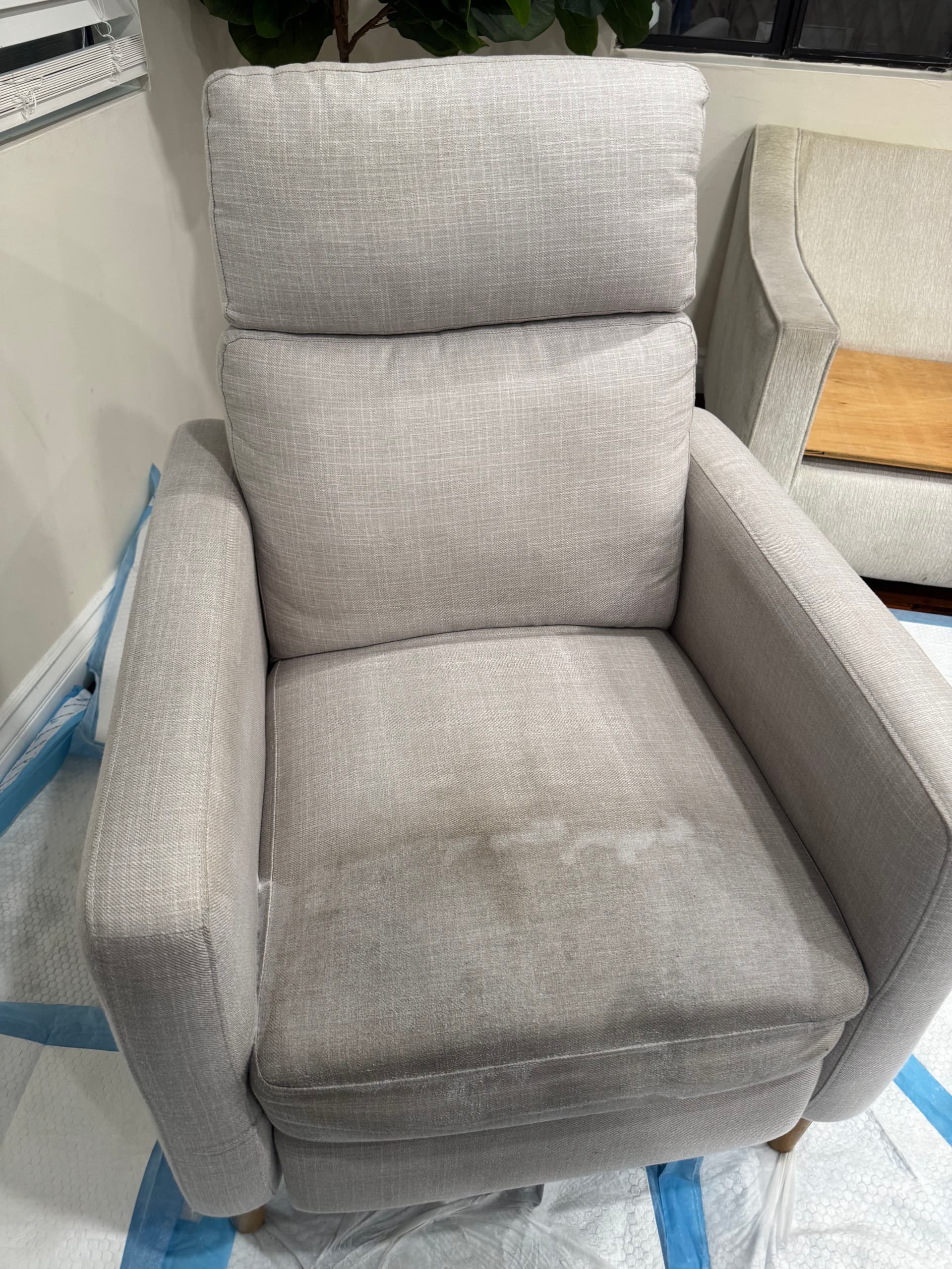 Gallery photos for Upholstery Cleaning on Fabric Chairs in Malibu: Image #1