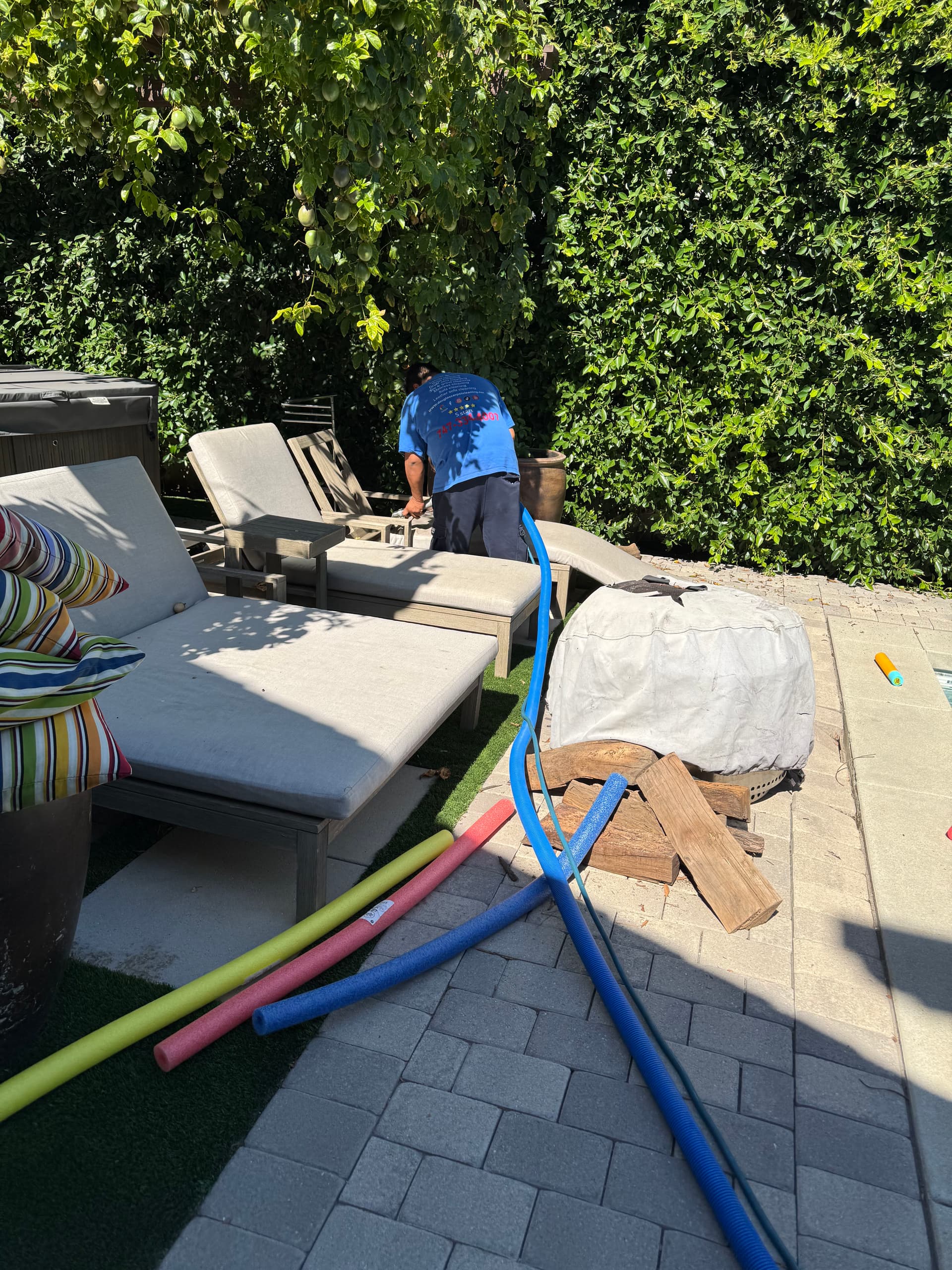 Gallery photos for Patio Chaise Lounge Deep Clean in North Hollywood: Image #2