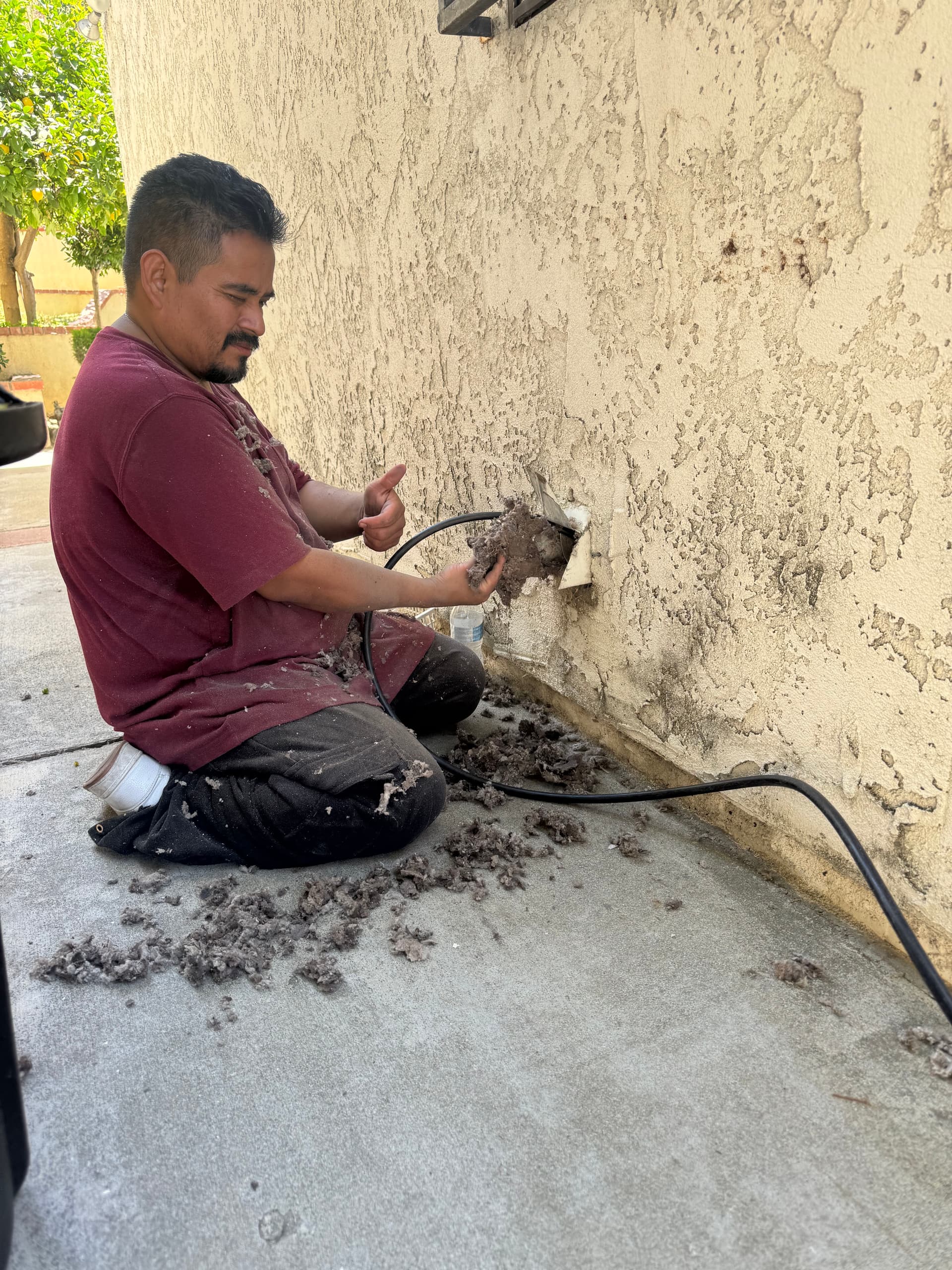 Gallery photos for Dryer Vent Cleaning in North Hollywood Pulls Out Serious Lint Buildup: Image #2