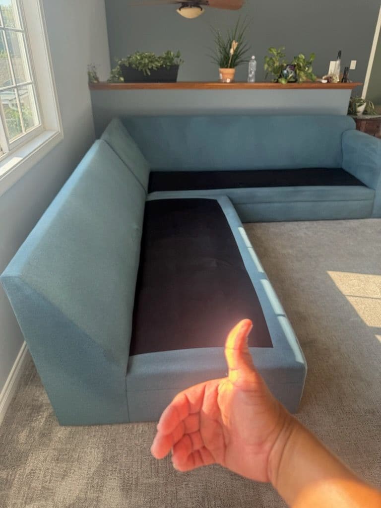 Project Revitalized Light Blue Sofa in La Brea image