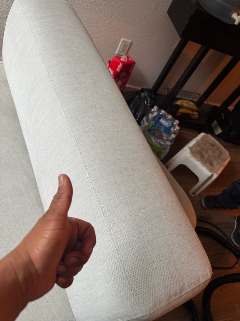 Gallery photos for Sofa Cleaning Success in Santa Clarita: Image #1