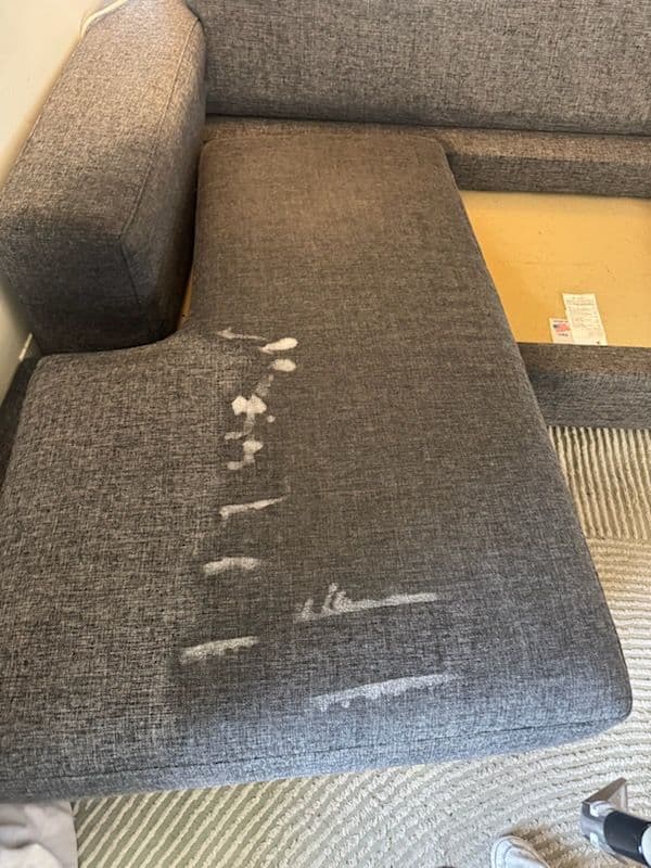 Gray Sectional Sofa Revitalization in San Gabriel image