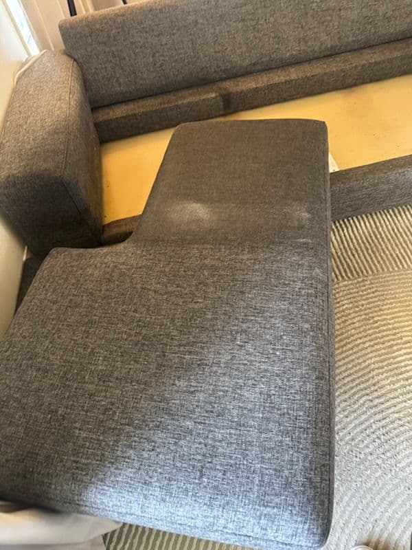 Gallery photos for Gray Sectional Sofa Revitalization in San Gabriel: Image #1