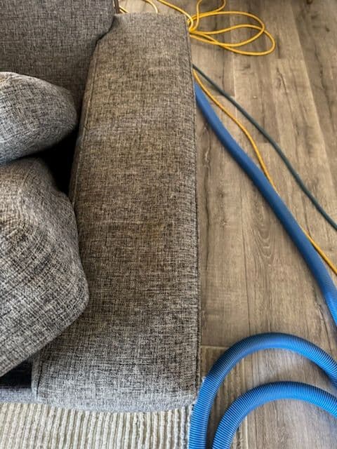 Gallery photos for Gray Sectional Sofa Revitalization in San Gabriel: Image #2