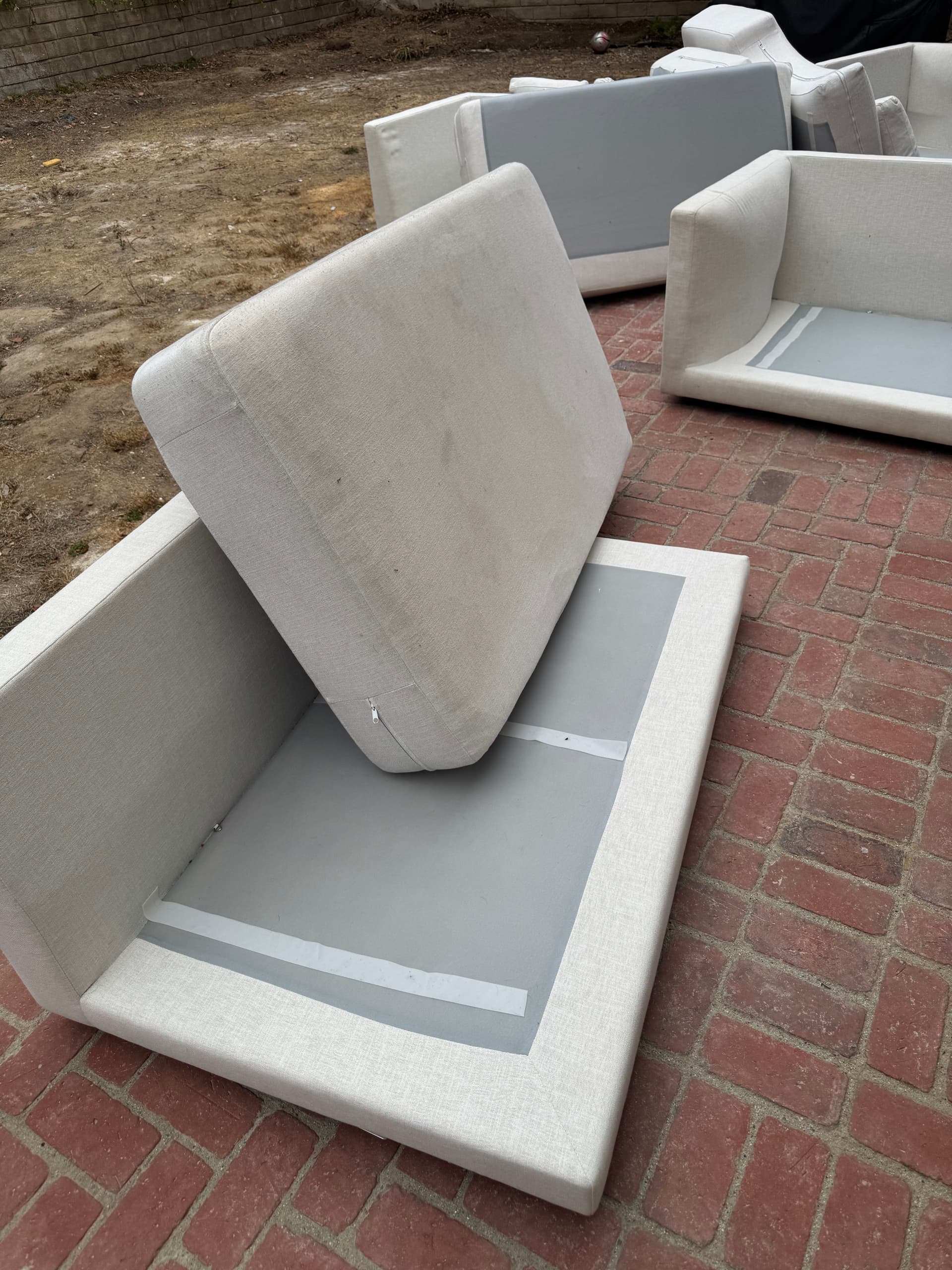 Gallery photos for White Outdoor Sofa Cleaning Done Right in Camarillo: Image #1